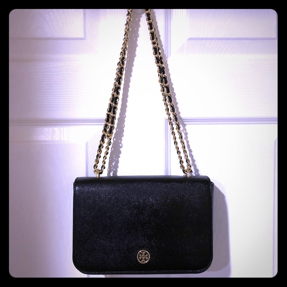 Tory Burch Robinson Patent Shoulder Bag